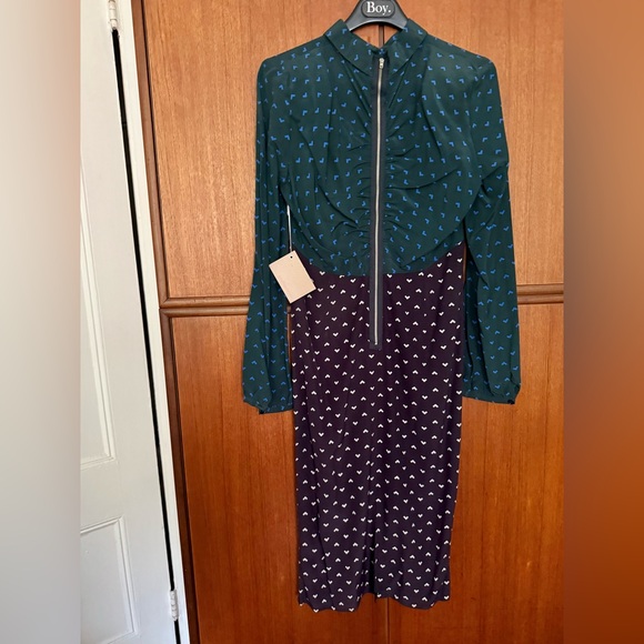 Band of Outsiders Boy shirt dress in silk NWT - Picture 4 of 13